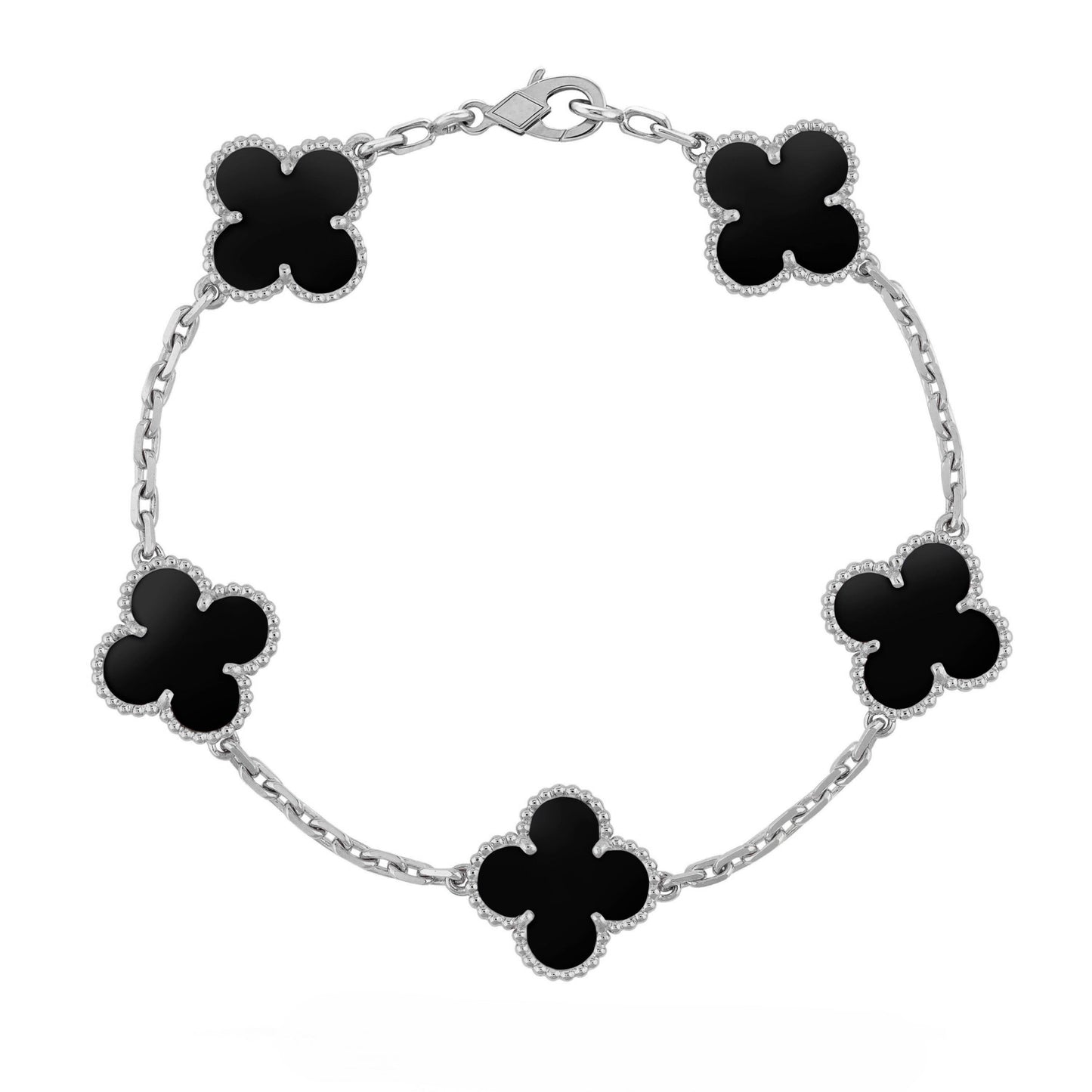 Camilla Bracelet — Silver + Black