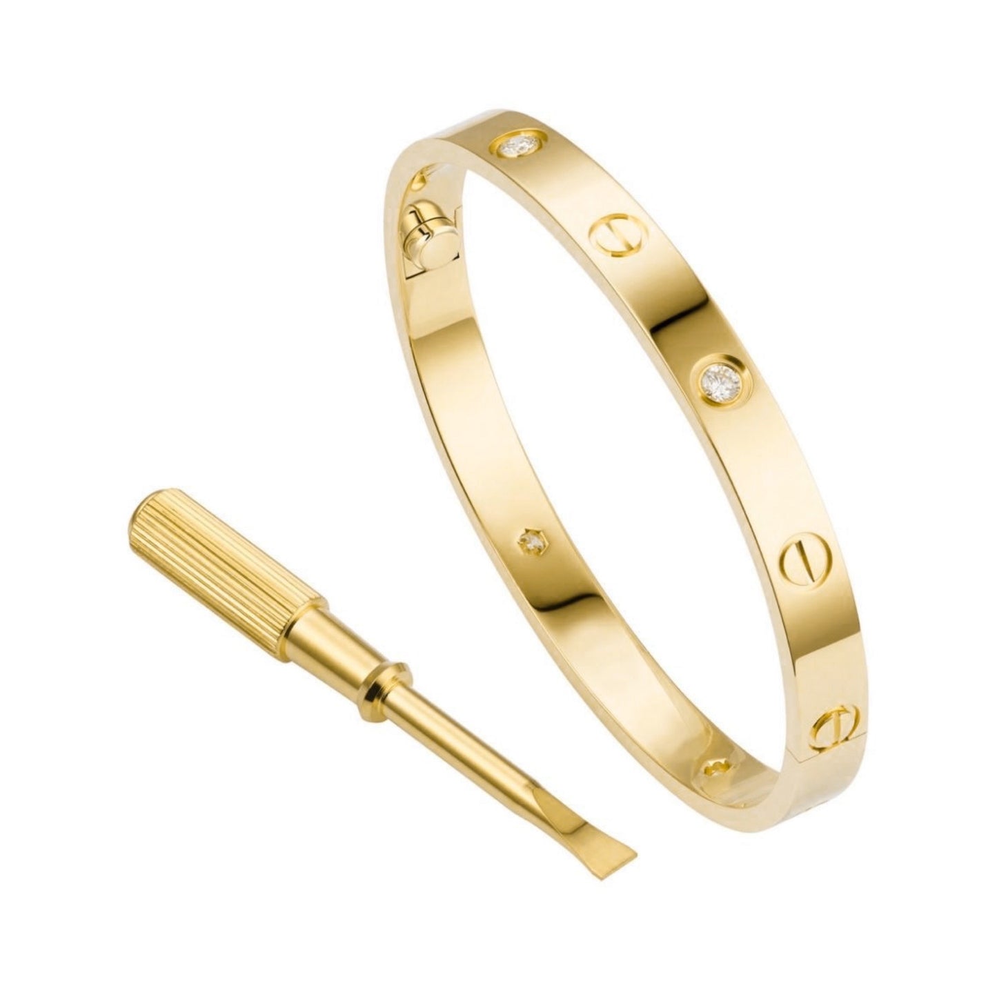 Cely Bracelet — Gold + 4 Diamond