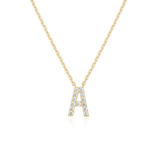 Initial Necklace — Gold