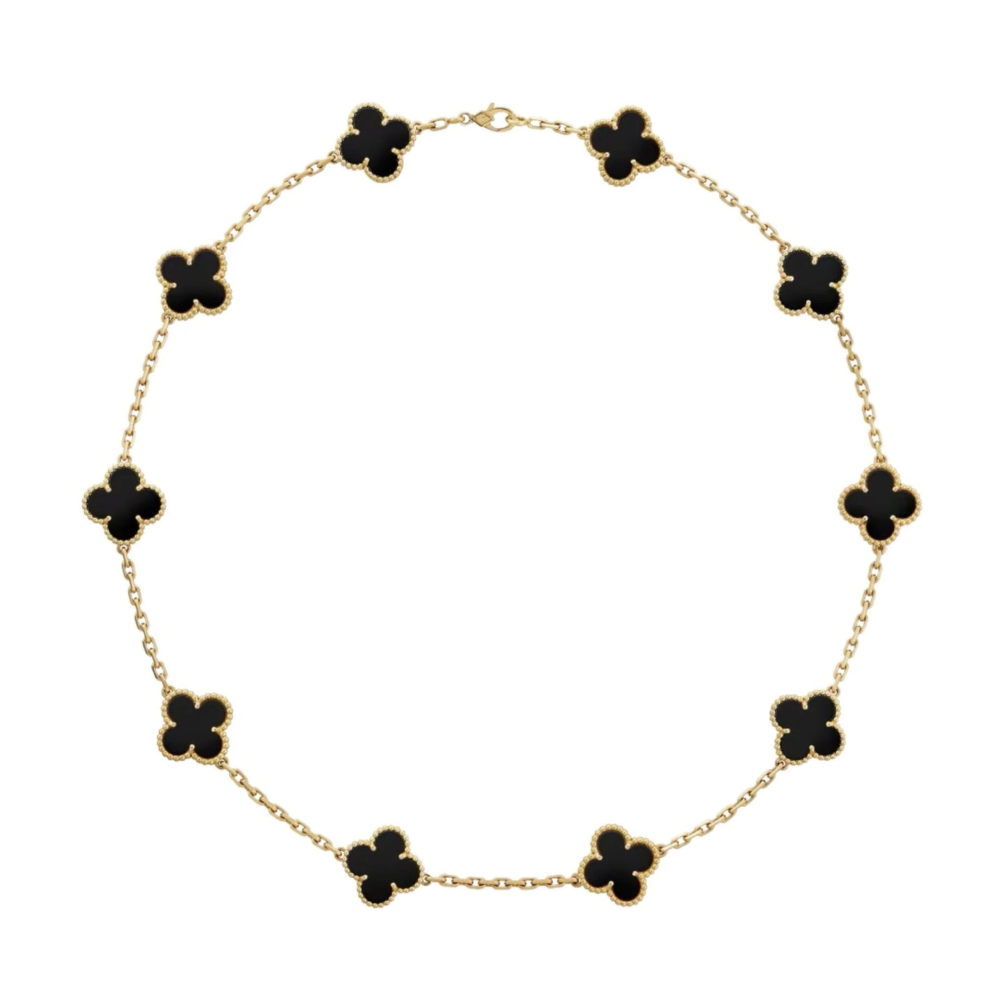 Mirla Necklace — Gold + Black