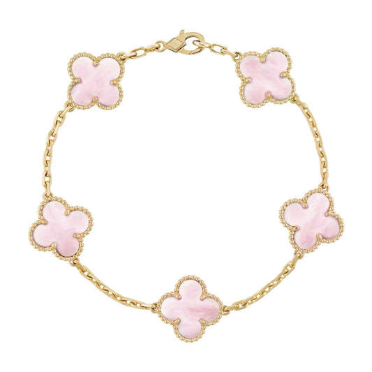 Camilla Bracelet — Gold + Pink