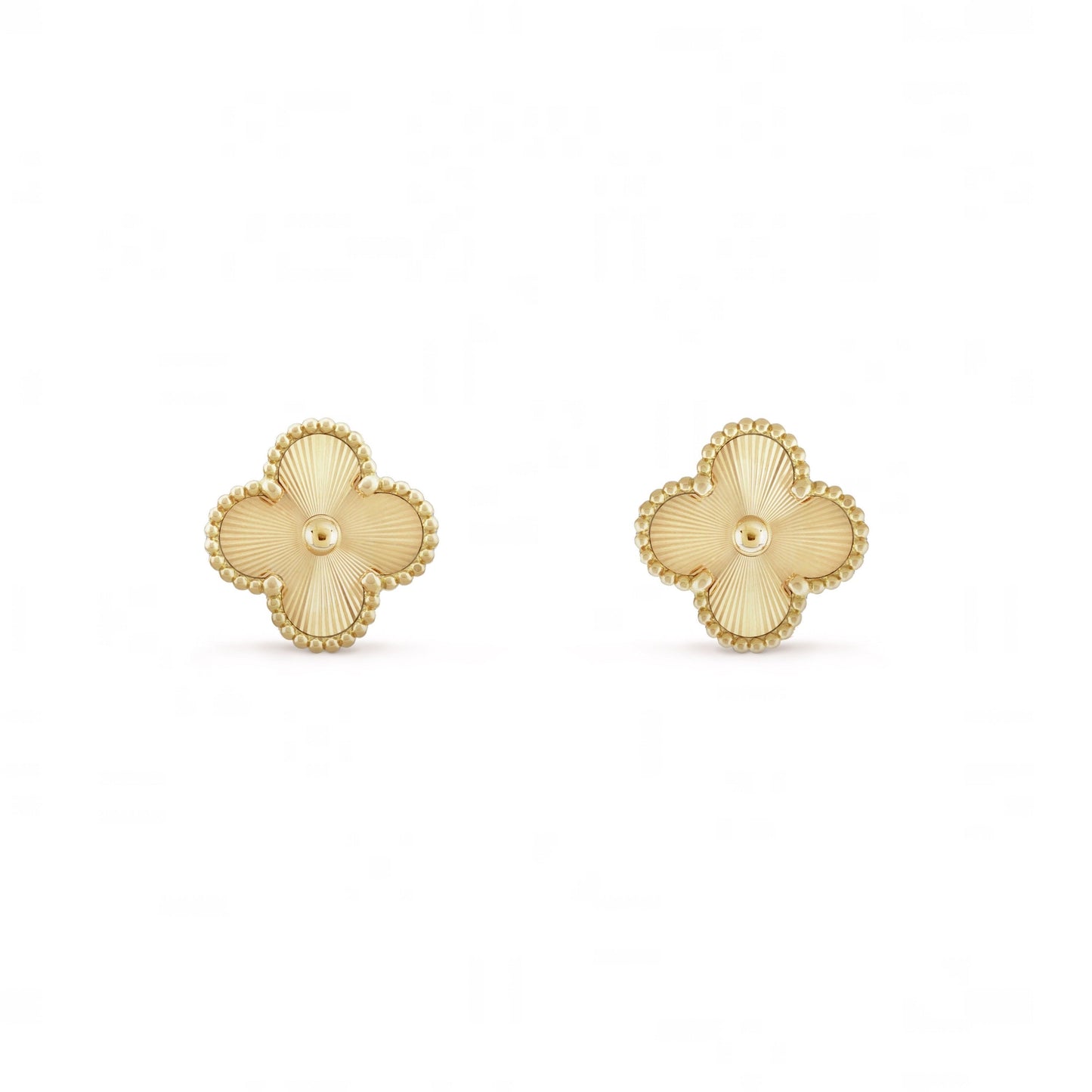 Camilla Studs — Gold Guilloché