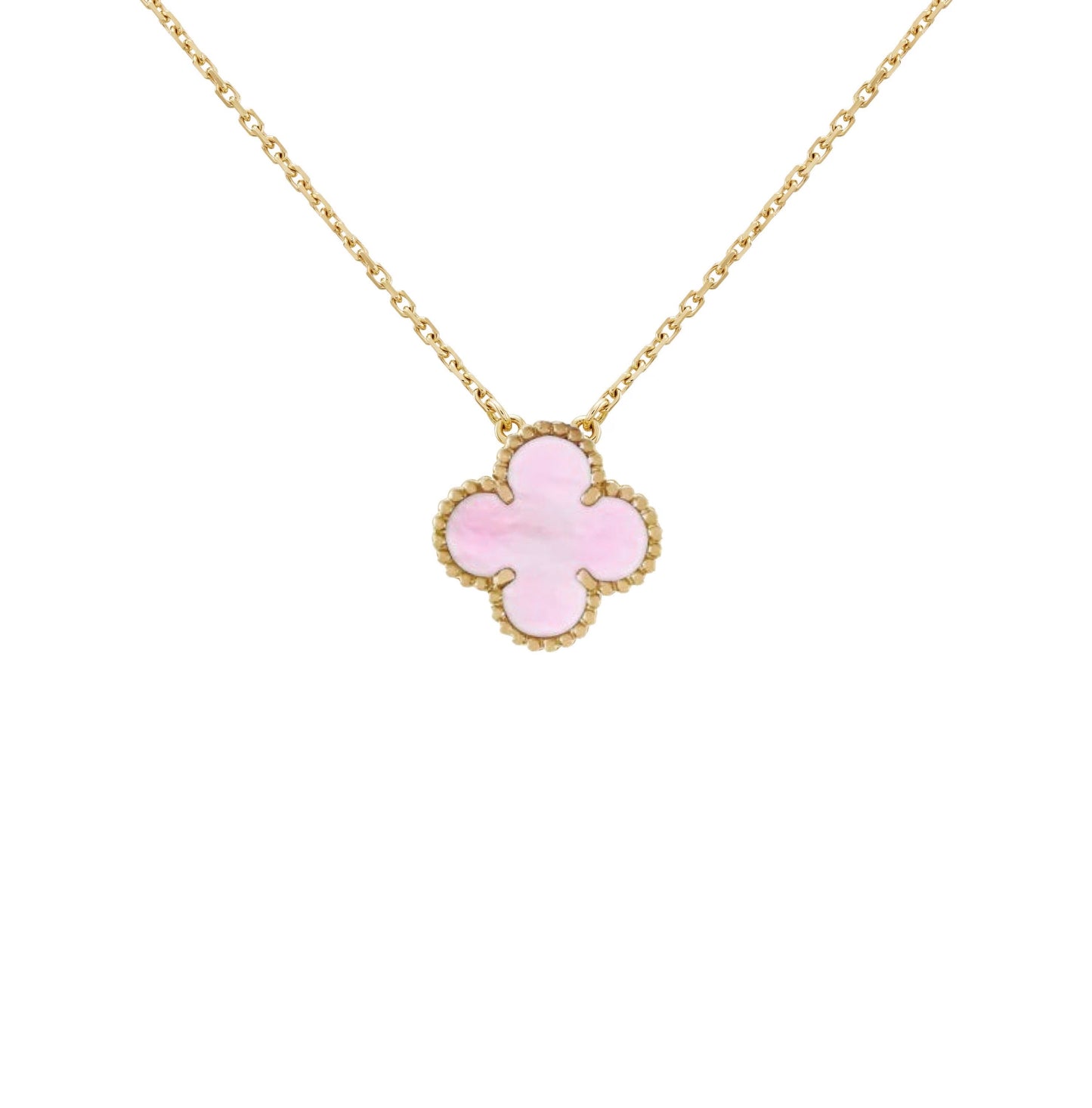 Camilla Necklace — Gold + Pink