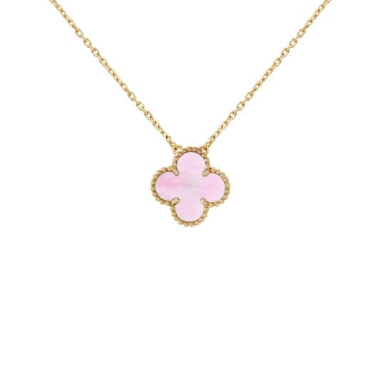 Camilla Necklace — Gold + Pink