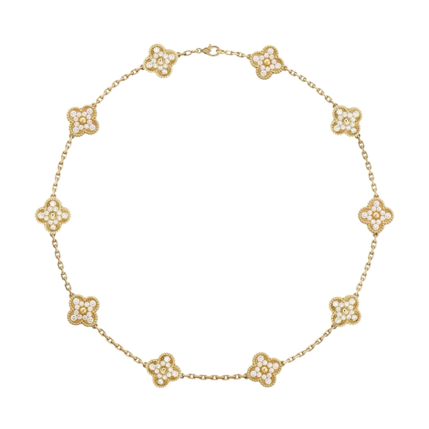 Mirla Diamond Necklace — Gold