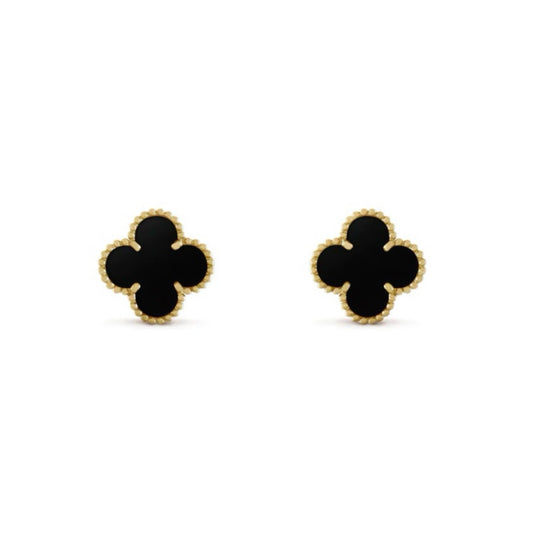 Camilla Studs — Gold + Black