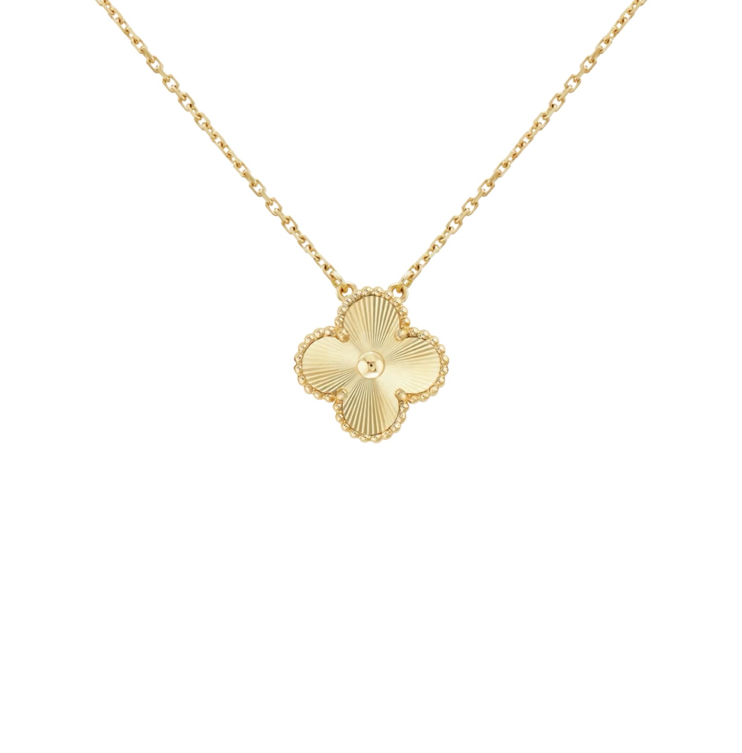 Camilla Necklace — Gold Guilloché