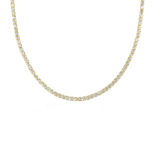 Este Tennis Necklace — Gold