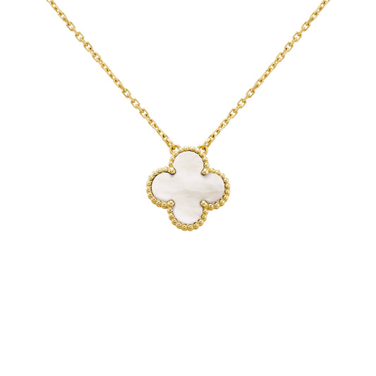 Camilla Necklace — Gold + White