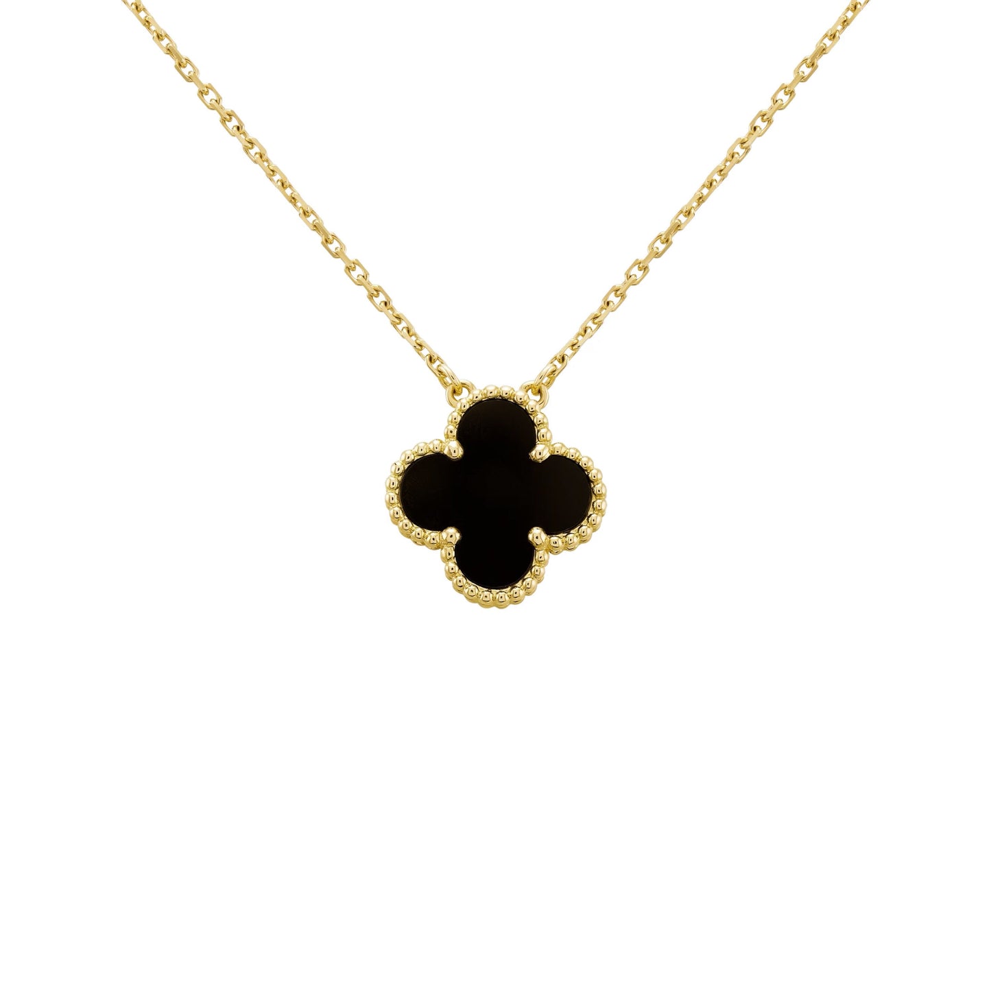 Camilla Necklace — Gold + Black