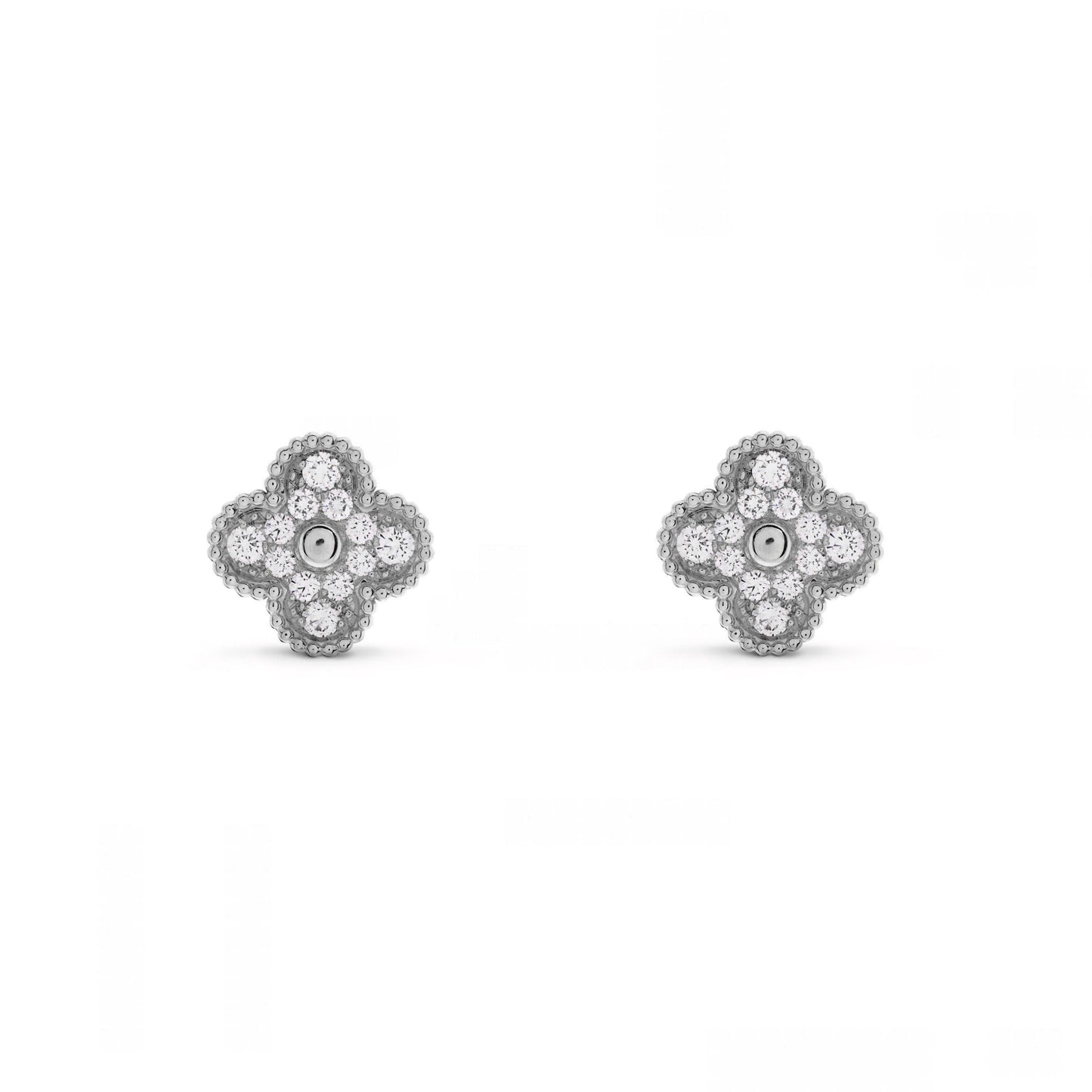 Camilla Diamond Studs — Silver