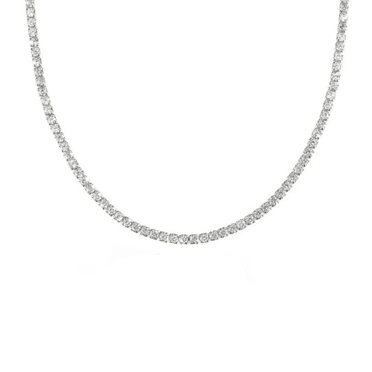 Este Tennis Necklace — Silver