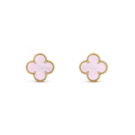 Camilla Studs — Gold + Pink