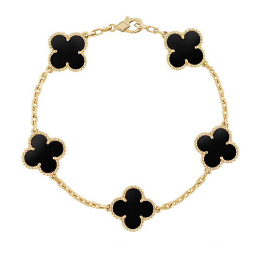 Camilla Bracelet — Gold + Black