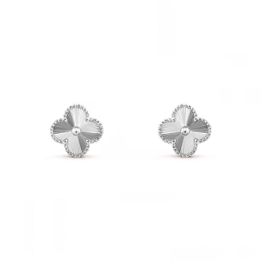 Camilla Studs — Silver Guilloché