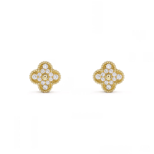 Camilla Diamond Studs — Gold